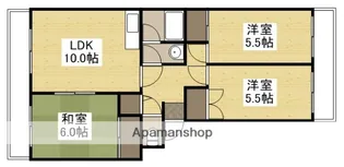 ビューハイム南輝【302号室】の間取り