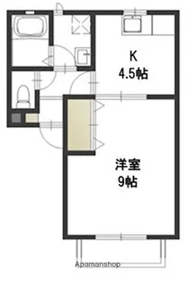 平和荘【2階】の間取り
