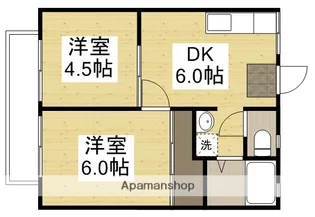 エトワール東岡山Ⅱ【2階】の間取り