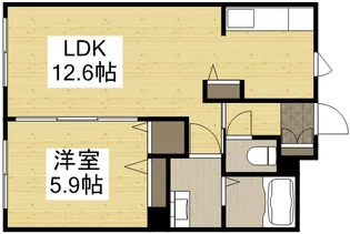 ディマーネ【1階】の間取り