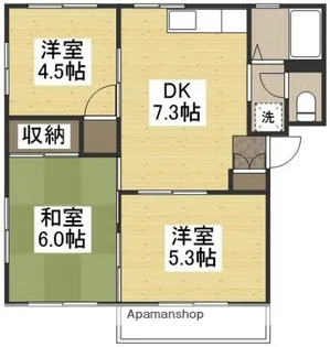 こんにちは【1階】の間取り