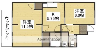 岡山県岡山市中区桑野【一戸建】の間取り