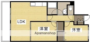 クレール野田【2階】の間取り