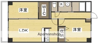 2LDKの間取り画像