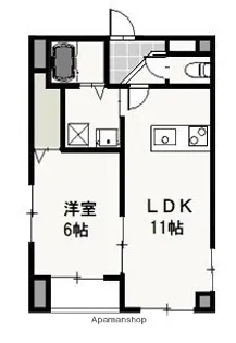 フラットT&T【3階】の間取り