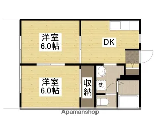 メゾンシャンス【1階】の間取り