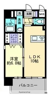 ハアラン高柳【2階】の間取り