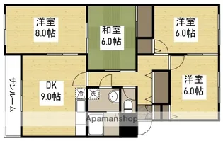 ドルチェ新保【102号室】の間取り