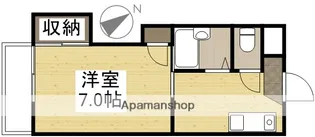 シャトレ福吉【203号室】の間取り