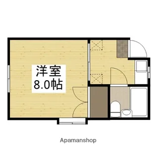 水原コーポ【1階】の間取り