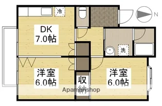 パークサイド C【2階】の間取り