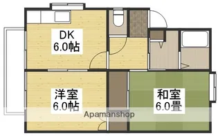 サンシティE【206号室】の間取り