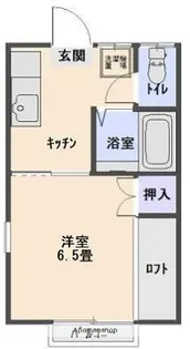 コーポやわらぎ【1階】の間取り
