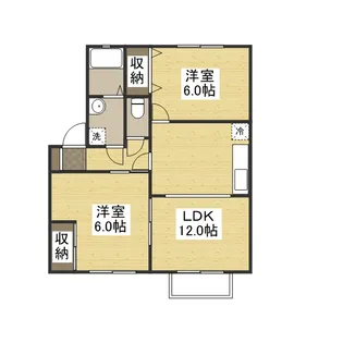 ファーム・ヴィレッジ D【2階】の間取り