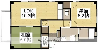 フォブールせが【2階】の間取り