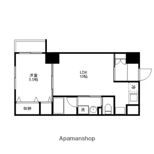 せかんどゆーす西口【6階】の間取り