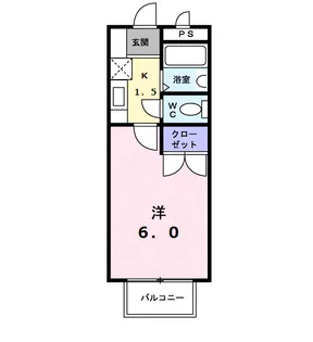 1Kの間取り画像