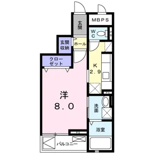ライジング・サン【3階】の間取り