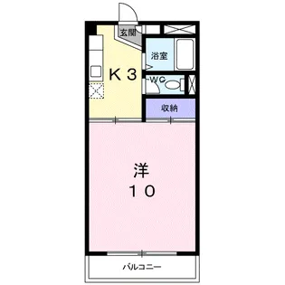 ニューマリッチ広瀬【2階】の間取り
