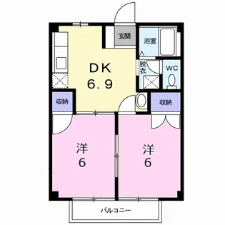 グリーンハイツ【1階】の間取り