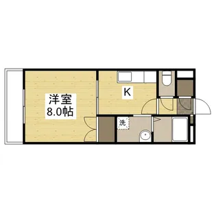 グローリー中庄【2階】の間取り