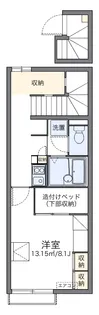レオパレスフジサキⅢ【2階】の間取り