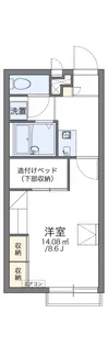 レオパレスおいし【201号室】の間取り