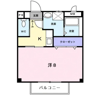 ミレニアムハイツ【2階】の間取り