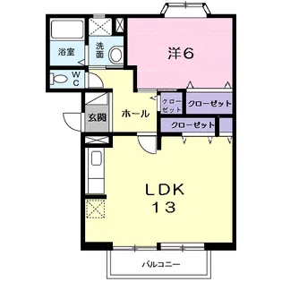 エスプワール花尻B【202号室】の間取り