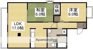グランディール貝吹【201号室】の間取り
