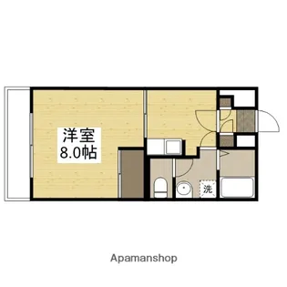 カーサ・ナリトモ中庄【6階】の間取り