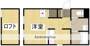 メゾン佛欄西 A棟【104号室】の間取り