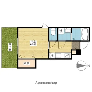 セイシン三門【1階】の間取り