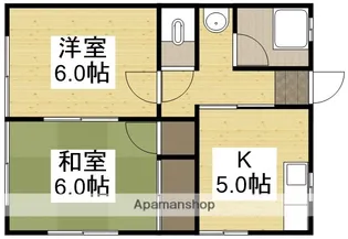 コーポ85中棟【2階】の間取り