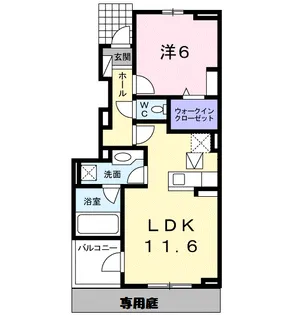 グリーン フィールド【1階】の間取り