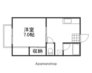 サニーハイツ奥田【102号室】の間取り