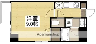 月光 岡山市役所前【7階】の間取り