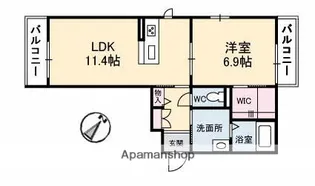リアン【3階】の間取り