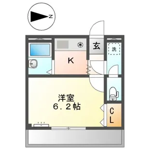 メゾンあさひ【1階】の間取り