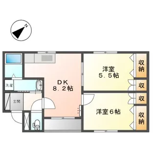 ロイヤルハイツ藤田【2階】の間取り