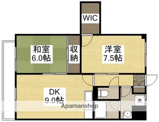 サンライズ豊成【203号室】の間取り