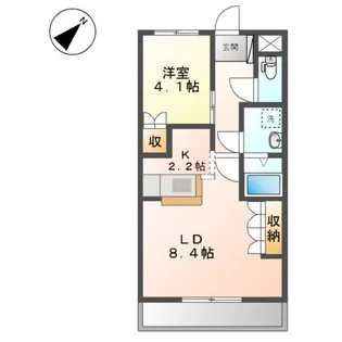 ベルフォーレ【1階】の間取り