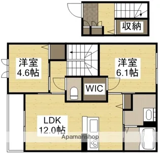 シャーメゾン ノア A棟【2階】の間取り