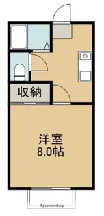 コーポ戸板【1階】の間取り