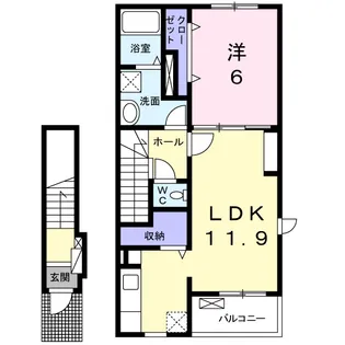 ピエスモンテ【2階】の間取り