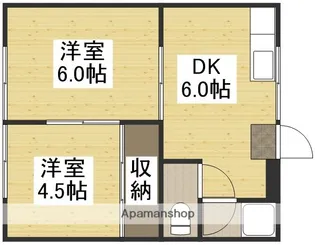 コーポ小田【202号室】の間取り