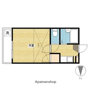清輝橋第2レジデンス【203号室】の間取り