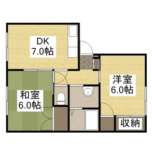 フレグランス新屋敷【1階】の間取り