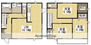 岡山県岡山市南区米倉【一戸建】の間取り