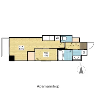 月光 千日前【3階】の間取り